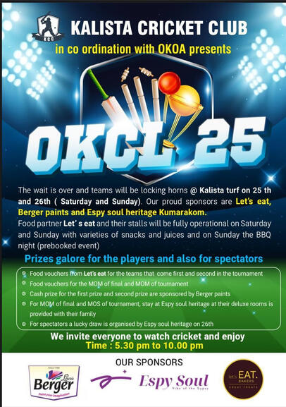 Olive Kalista Cricket League 2025